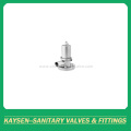 Sanitary clamped tank bottom valves